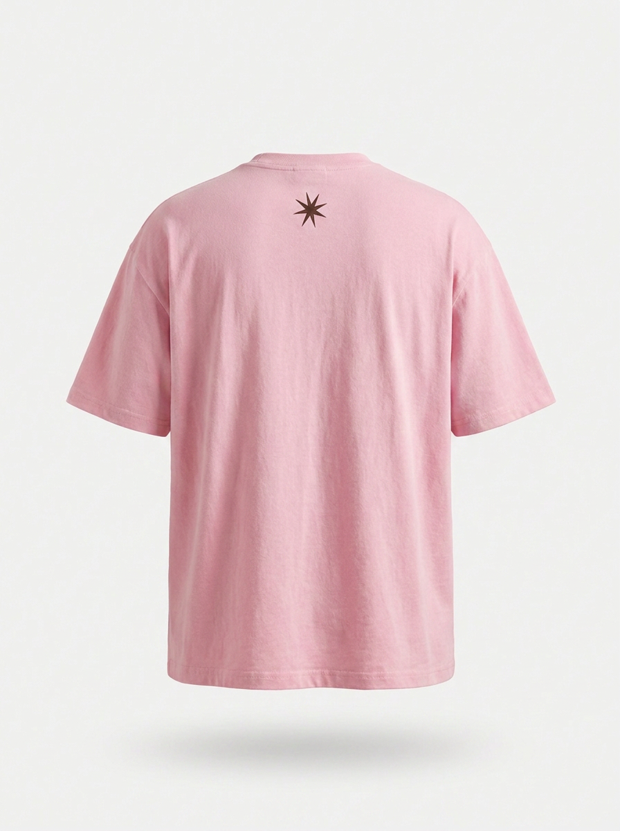 SYRENCO Desire For The Unknown Tee Pink — back star emblem